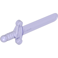 Lego Weapon Sword / Shortsword Elaborate Hilt / Trans-Purple