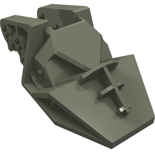 Lego Technic Block 3 x 6 x 1 & 2/3 / Dark Gray
