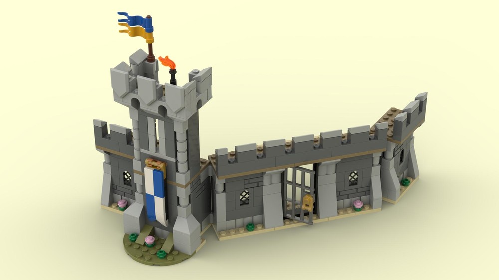 Lego 2023 Black Falcons Wall Section