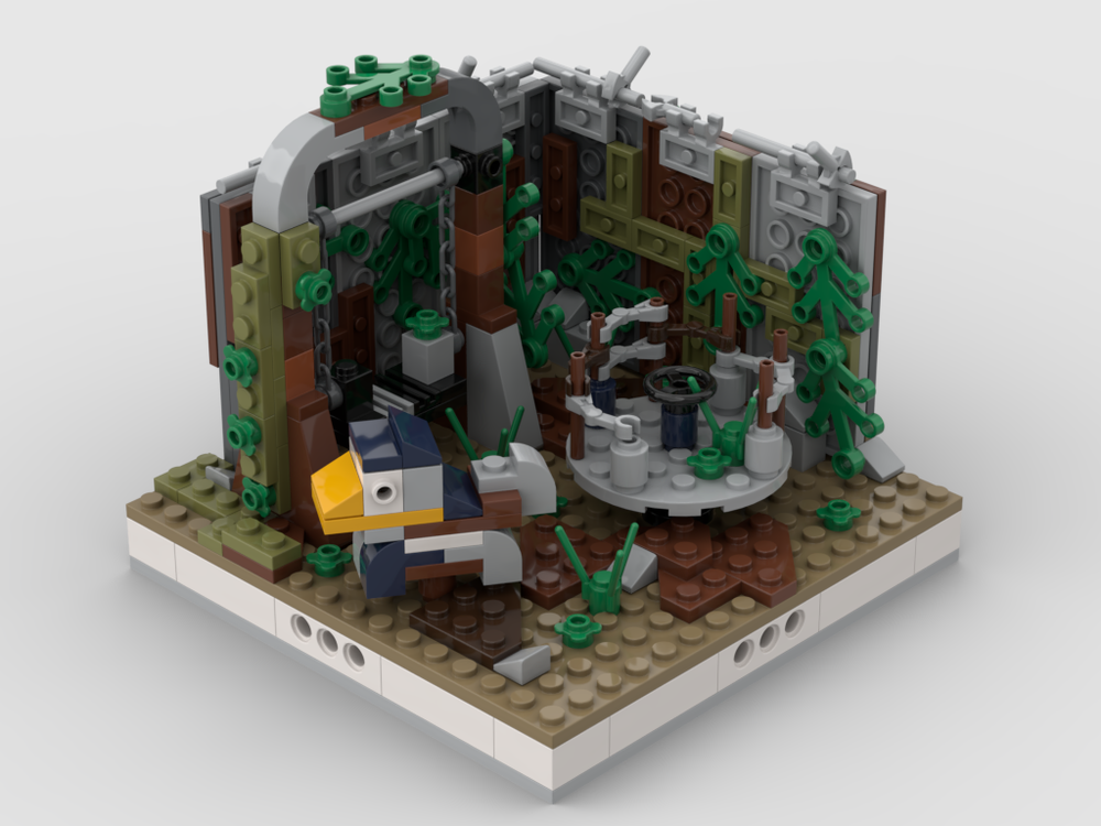 Lego Abandoned Playground for a Modular Ruined City