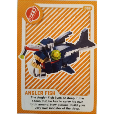 Lego Trading Card, Create the World Living Amazingly - Angler Fish / [No Color/Any Color]