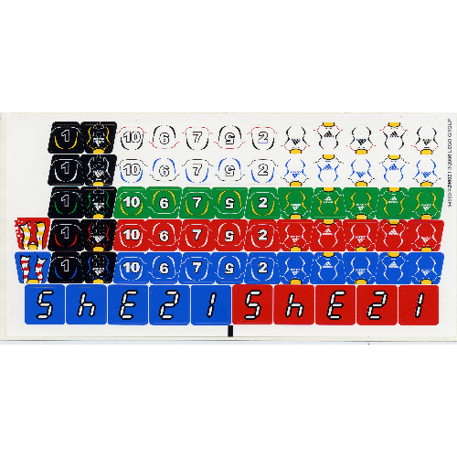 Lego Sticker Sheet 1 for Set 3569-1 / [No Color/Any Color]