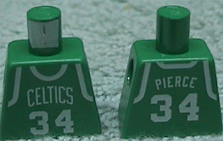 Lego Torso NBA Boston Celtics #34 Pattern / Green