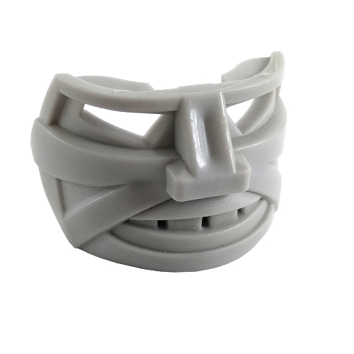 Lego Large Figure Mask / Visor, Hockey Mask 5 with cheek cuts and teeth
