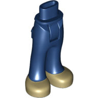 Lego Minidoll Hips and Trousers with Back Pockets and Tan Shoes Print
