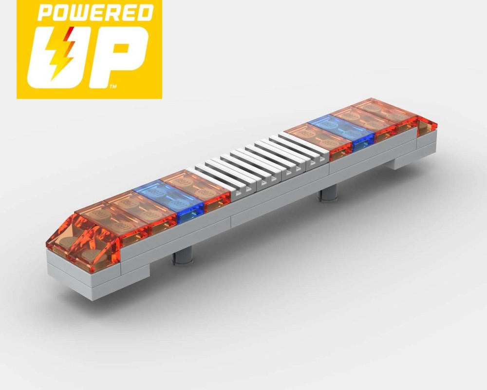 Lego Tow truck light bar mod for PU lights