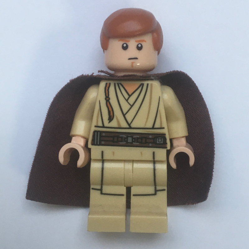 Lego Obi-Wan Kenobi, Padawan, Printed Legs, Cape