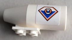 Lego Engine, Smooth Large, 2 x 2 Thin Top Plate with Coastguard Logo Pattern on Both Sides (Stickers) - Set 4210