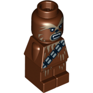 Lego Microfig Chewbacca / Reddish Brown