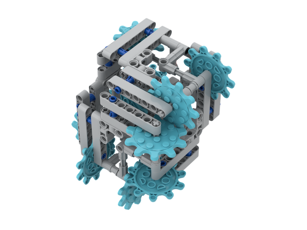 Lego Geared cube net