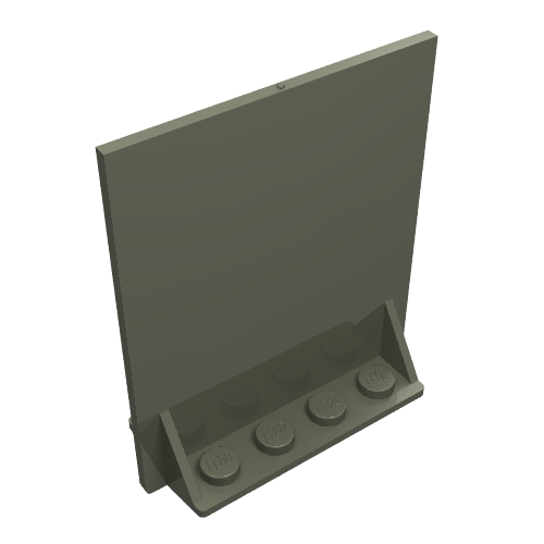 Lego Door 2 x 5 x 5 Swivel, Bracket Base / Dark Gray