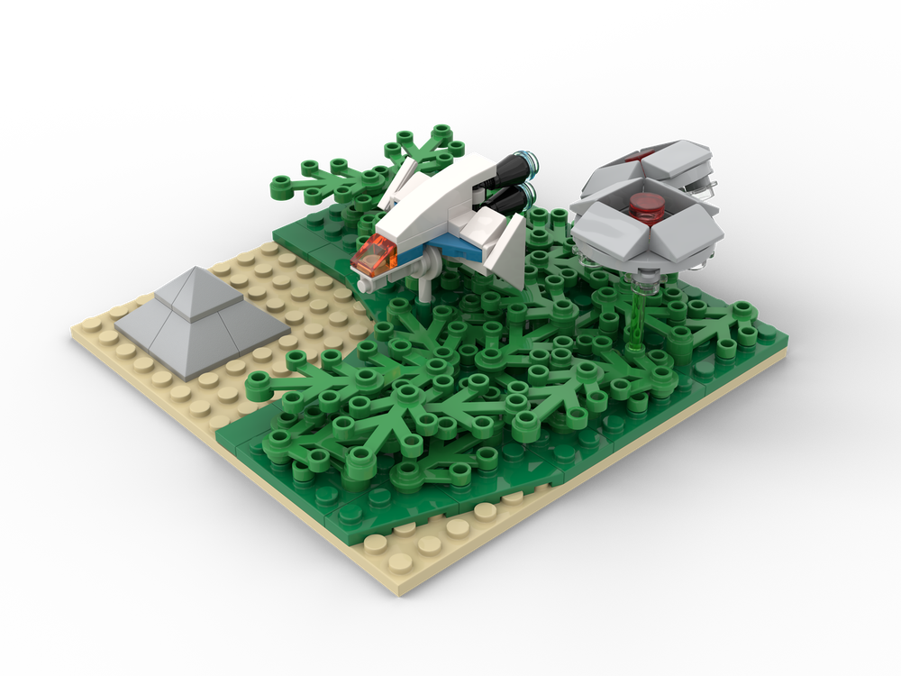 Lego Shmup Micro Diorama Solvalou