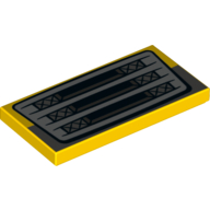 Lego Tile 2 x 4 with Car Grill Print