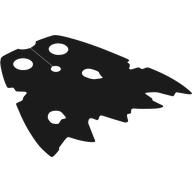 Lego Neckwear Cape, Tattered with Holes / Black