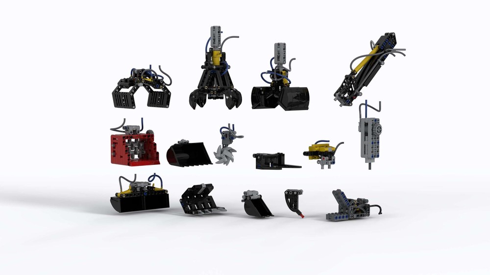 Lego 42053 EW160E attachment upgrade