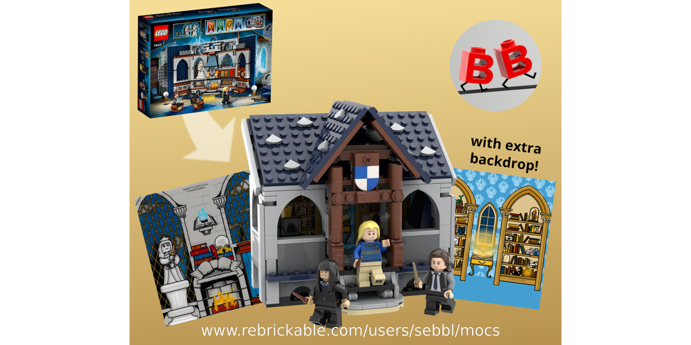 Lego 76411: Raven Clubhouse with interchangeable Backdrop - 100% parts used!