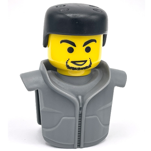 Lego Sports Promo Figure Head Torso Assembly McDonald's Set 7 (7921) / Dark Bluish Gray