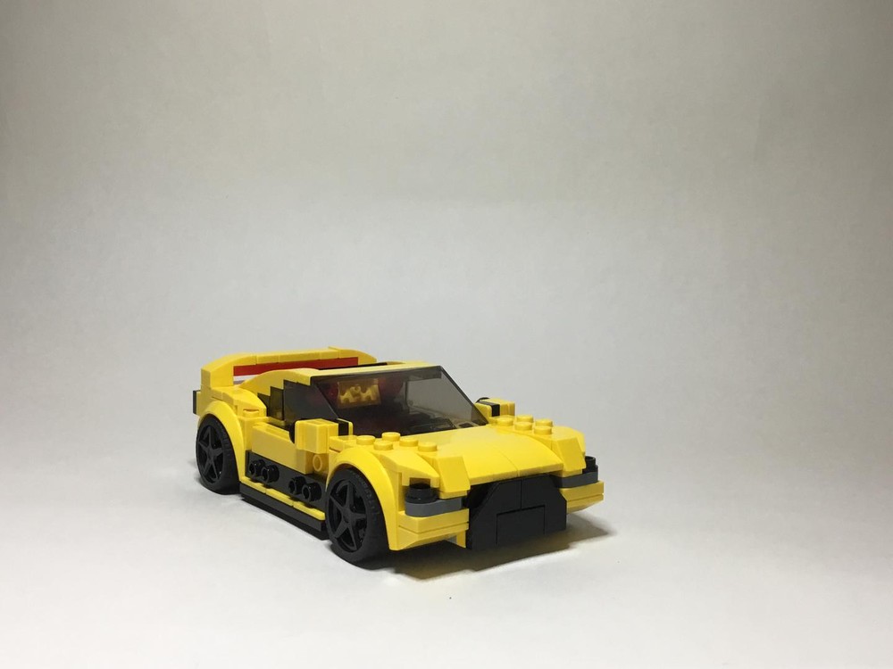 Lego (76901) Mitsubishi Lancer Evo with Toyota GR Supra 8 studs wide