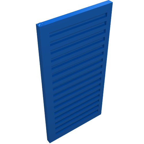 Lego Window 1 x 3 x 5 Shutter / Blue