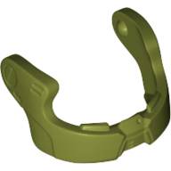 Lego Headwear Accessory Visor / Chin Guard (Resistance Trooper) / Olive Green