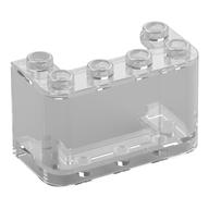 Lego Windscreen 2 x 4 x 2 Vertical / Trans-Clear