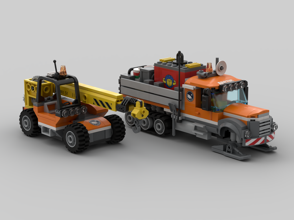 Lego Arctic Half-Track & Telehandler