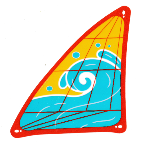 Lego Foil Sheet for Set 42664-1 - Large Sail / [No Color/Any Color]