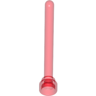 Lego Antenna 1 x 4 with Rounded Top / Trans-Red