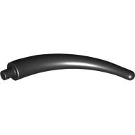 Lego Animal Body Part / Plant, Tail / Claw / Horn / Branch / Tentacle, End Section / Black