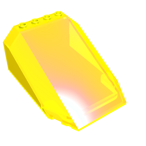 Lego Windscreen 8 x 6 x 3 Wedge / Trans-Neon Green