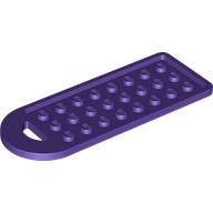 Lego Bag Tag with 3 x 8 Studs / Dark Purple