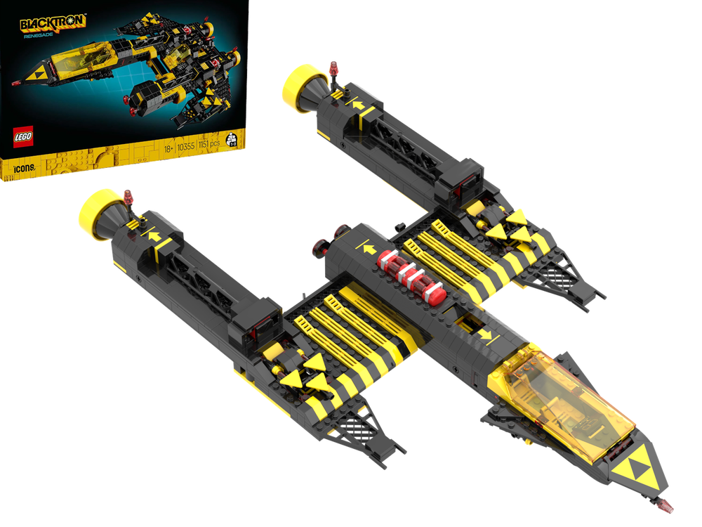 Lego Blacktron Y-wing - 10355 Renegade alt build
