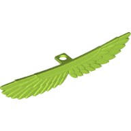 Lego Minifig Neckwear Wings (Mummy) [Plain] / Lime