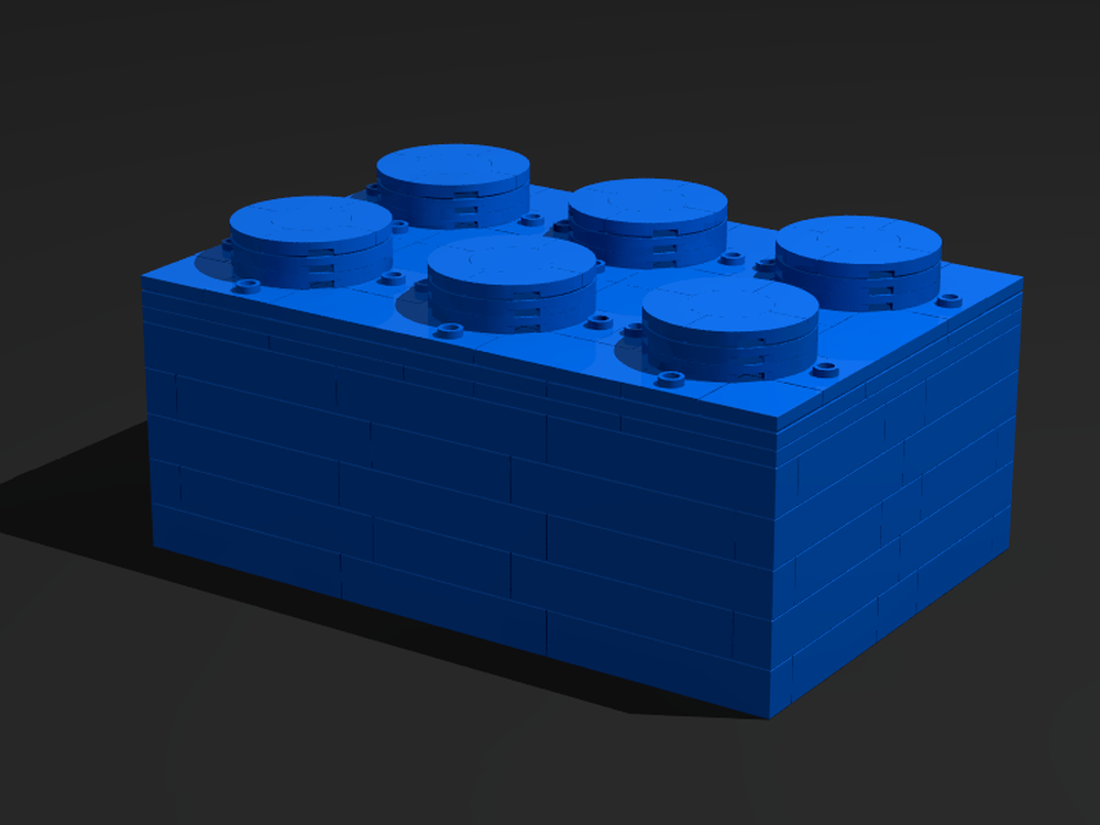 Lego 2x3 Brick 1:6 Scale
