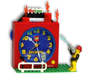 Lego Jack Stone Fireman Clock