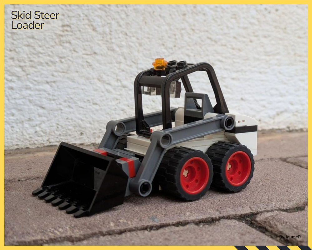 Lego White Skid Steer Loader