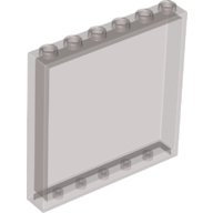 Lego Panel 1 x 6 x 5 / Trans-Brown