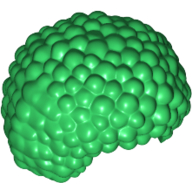Lego Hair Bubble Style (Afro) / Green