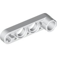 Lego Technic Beam 1 x 4 Thin with Stud Connector / White