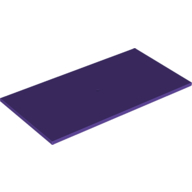 Lego Tile 8 x 16 with Bottom Tubes / Dark Purple