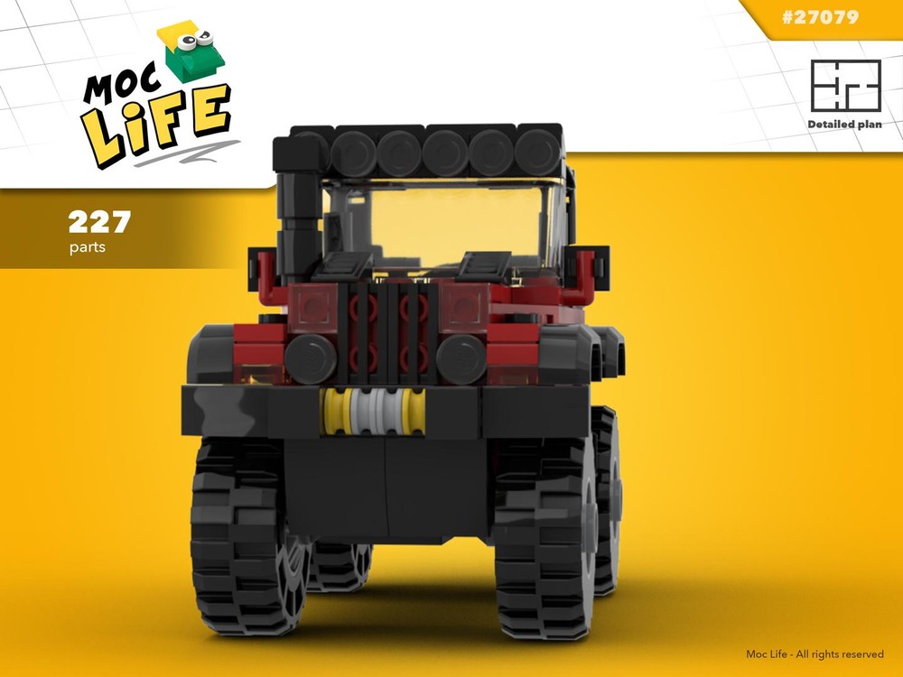 Lego Jeep Wrangler lifted