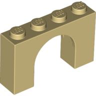 Lego Brick Arch 1 x 4 x 2 / Tan