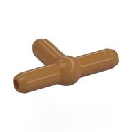 Lego Pneumatic T-Piece (T Bar) [New Style] / Medium Nougat