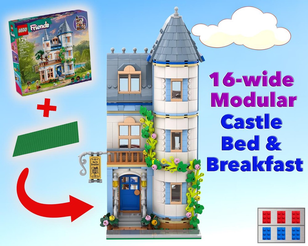 Lego Modular Castle Bed and Breakfast (Friends set 42638)