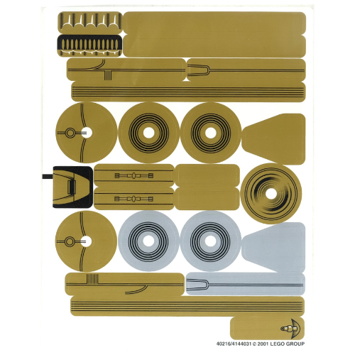 Lego Sticker Sheet for Set 8007-1 / [No Color/Any Color]