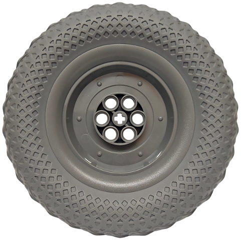 Lego Wheel 62.3mm D. x 20.3mm Technic with Dark Bluish Gray Tire 100.6 x 28 (84772 / 4456)