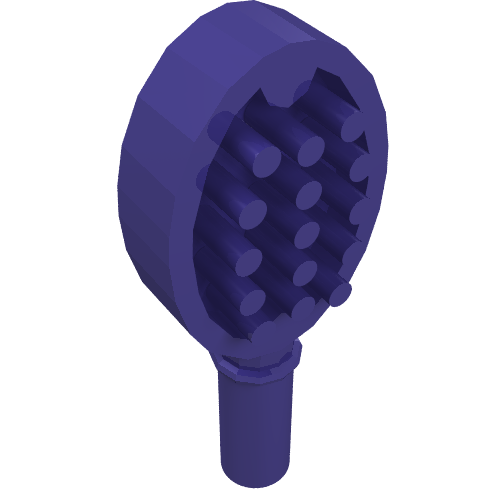 Lego Equipment Hairbrush with Heart on Reverse [Hair Accessory] / Dark Purple