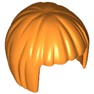 Lego Hair Short Bob Cut / Orange