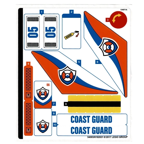 Lego Sticker Sheet for Set 60166-1 / [No Color/Any Color]
