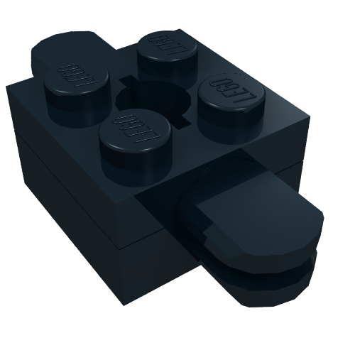 Lego Arm Holder Brick 2 x 2 with Hole and 2 Arms / Black